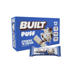Built Bar, Puff Protein Bars, 15g Protein Snacks, Only 160 Calories, 8g Sugar, Collagen, Not Gluten Free, 12 Count